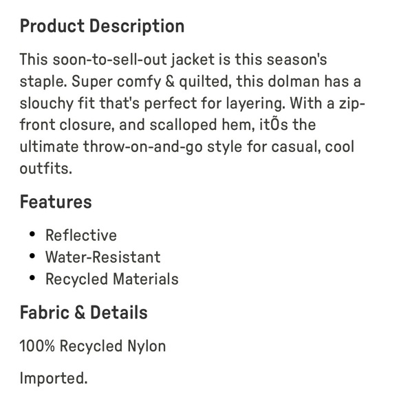 Fabletics Neon Purple Pop Jacket | L | NWT | Water Resistant | Reflective - Picture 5 of 8